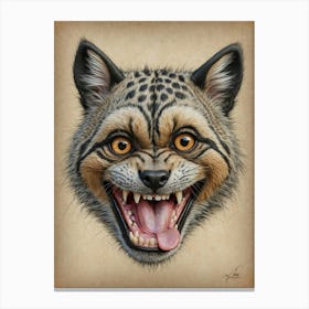 Lynx fuuny Canvas Print