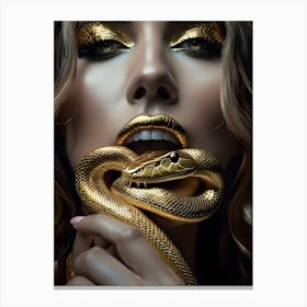 Serpentine Seduction 1 Canvas Print