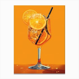 Orange Drink 29 Canvas Print