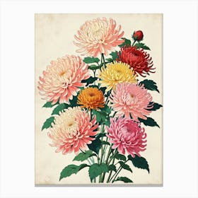 Chrysanthemums 2 Canvas Print