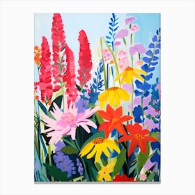 Bright Floral Fields Canvas Print