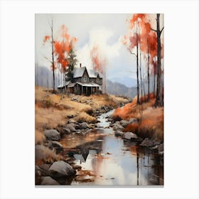 Cabin In The Woods 3 Canvas Print