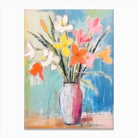 Flower Painting Fauvist Style Freesia 1 Canvas Print