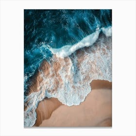 Aerial View Of A Beach 101 Canvas Print