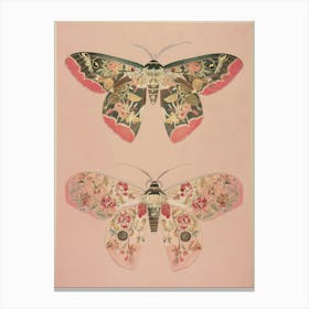 Spring Butterflies William Morris Style 9 Canvas Print