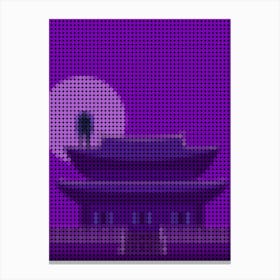 Birdman Poster In A Pixel Dots Art Style Canvas Print