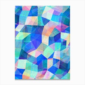 Chroma Abstract -Blue Canvas Print