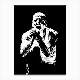 Black And White chester bennington Canvas Print