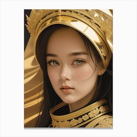 Gold Princess Canvas Print