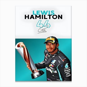 Lewis Hamilton F1 Canvas Print