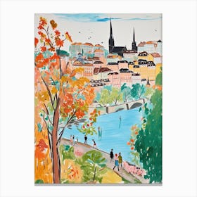 Bern, Dreamy Storybook Illustration 3 Canvas Print