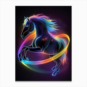 Rainbow Horse 12 Canvas Print