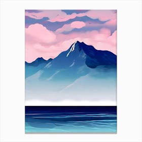 Mountain Landscape With Clouds Canvas Print