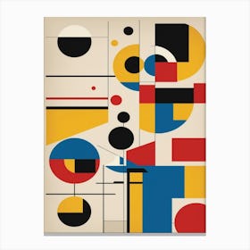 bauhaus geometric exhibition print 3 Canvas Print