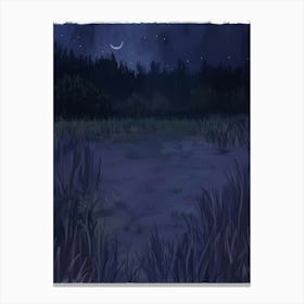 Night In The Woods 3 Canvas Print