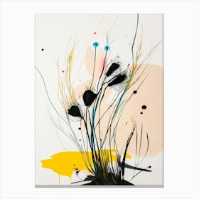 'Black And Yellow' 1 Canvas Print