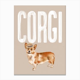 Corgi Dog Canvas Print