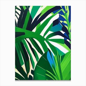 Grenada Green Colourful Painting Tropical Destination Canvas Print