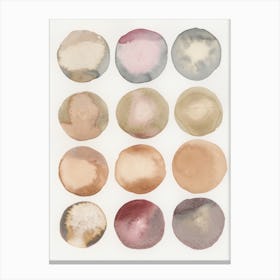 Circles Of Ink Canvas Print