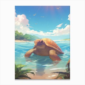 Loggerhead Turtle Canvas Print