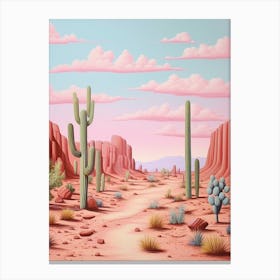 Cowgirl Pink Desert 1 Canvas Print