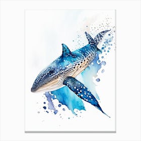 Port Jackson Shark 2 Watercolour Canvas Print