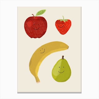 Happy Banana Canvas Print