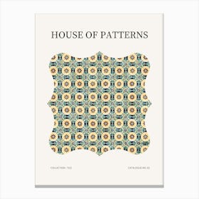 Tile Pattern Poster 66 Canvas Print