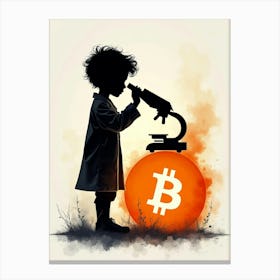 Bitcoin Child Canvas Print