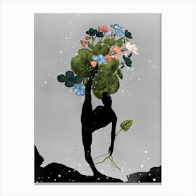 Rooted in Growth – Minimalist Boho Art Inspired by Nature Canvas Print