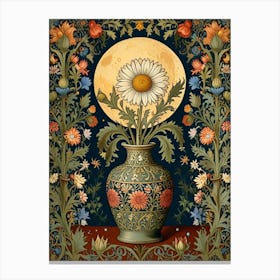 William Morris Daisy In A Vase Canvas Print