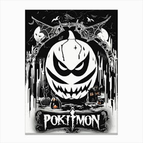 Pokemon Pokemon Black And White Pokedex Canvas Print