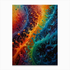 Splashes Of Color Canvas Print