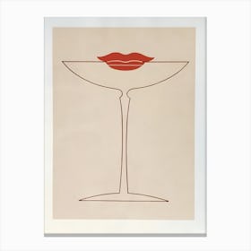 Martini Glass Canvas Print