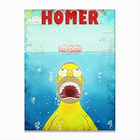 Simpsons Homer Canvas Print