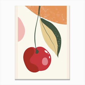 Cherries Close Up Illustration 1 Canvas Print