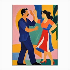 Latin Dancers 2 Canvas Print