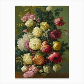 Queen Anne’S Lace Painting 1 Flower Canvas Print