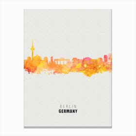 Berlin Germany City watercolor Canvas Print