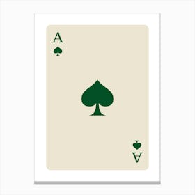 Ace Of Spades Canvas Print