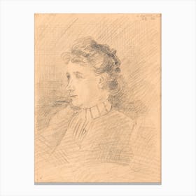 Lady Portrait, Egon Schiele Canvas Print