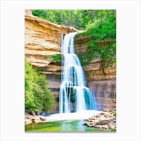 Calf Creek Waterfall, United States Majestic, Beautiful & Classic (3) Canvas Print