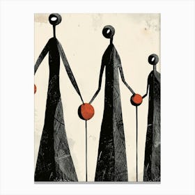 Family Of Four Canvas Print