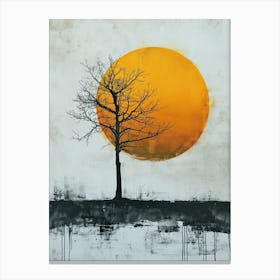 Sunset, Minimalism 3 Canvas Print