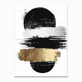 Abstract Black And Gold Painting 88 Canvas Print