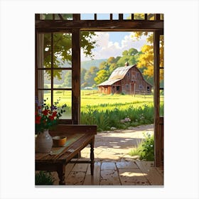 Barn Door Canvas Print