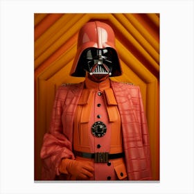 Darth Vader In Wes Anderson Style 13 Canvas Print