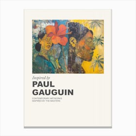 Museum Poster Inspired By Paul Gauguin 3 Canvas Print