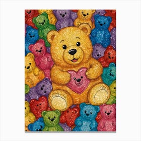 Teddy Bears 8 Canvas Print