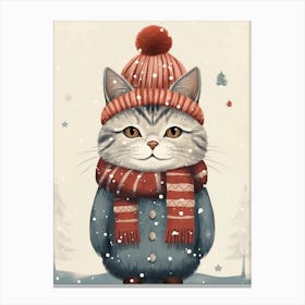 Winter Cat 1 Canvas Print